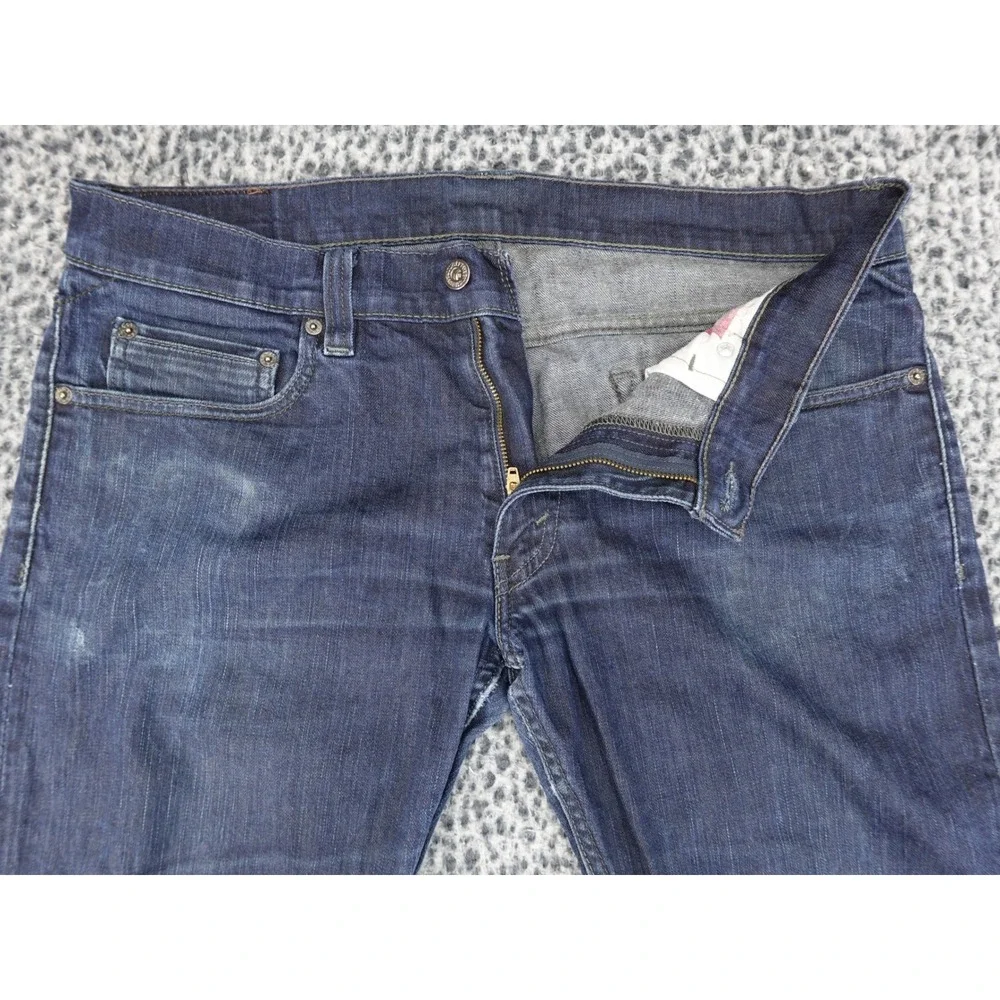 Levis‎ 597 Low Boot Jeans Mens 34x32 Dark Blue Bootcut Stretch